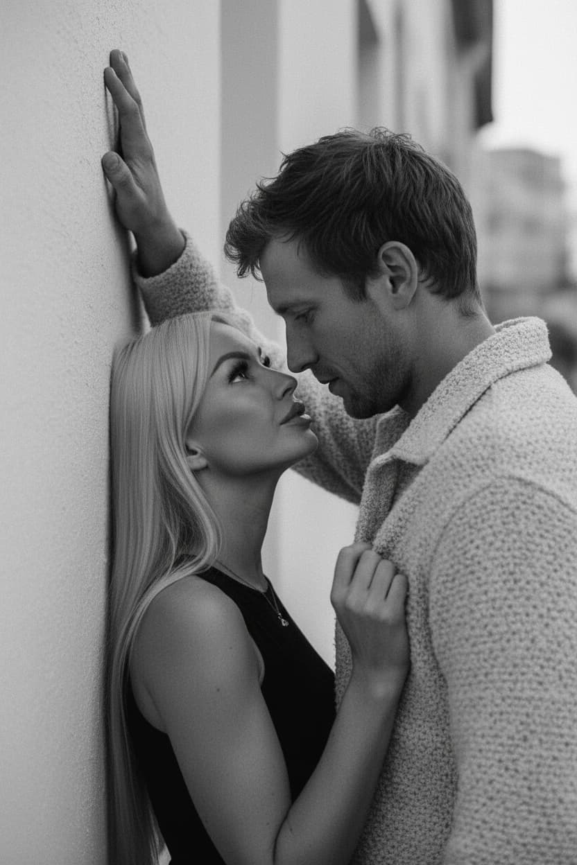 Тренд ИИ фотосессии: Тихое напряжение — пример ИИ-фото на Sorya.ru