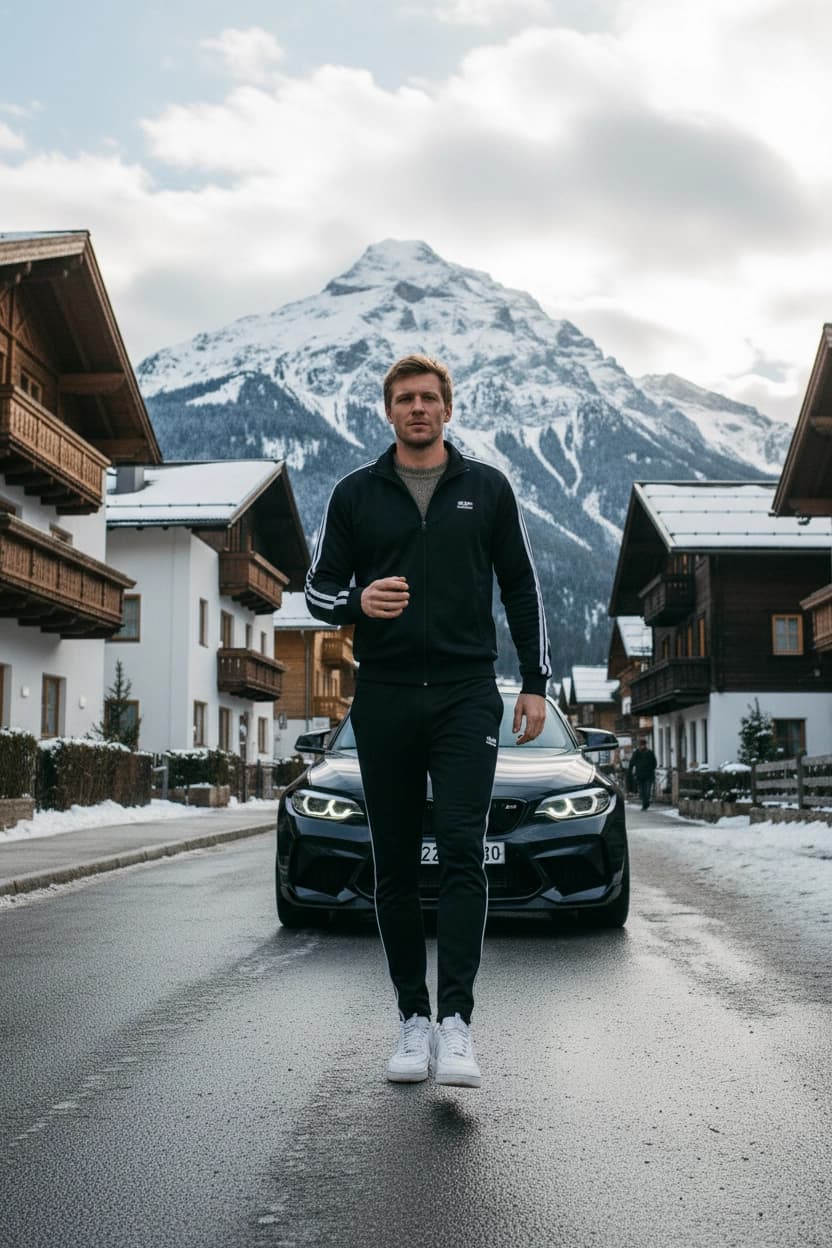 Вариант образа в стиле Alpine Drive — ИИ генерация фото