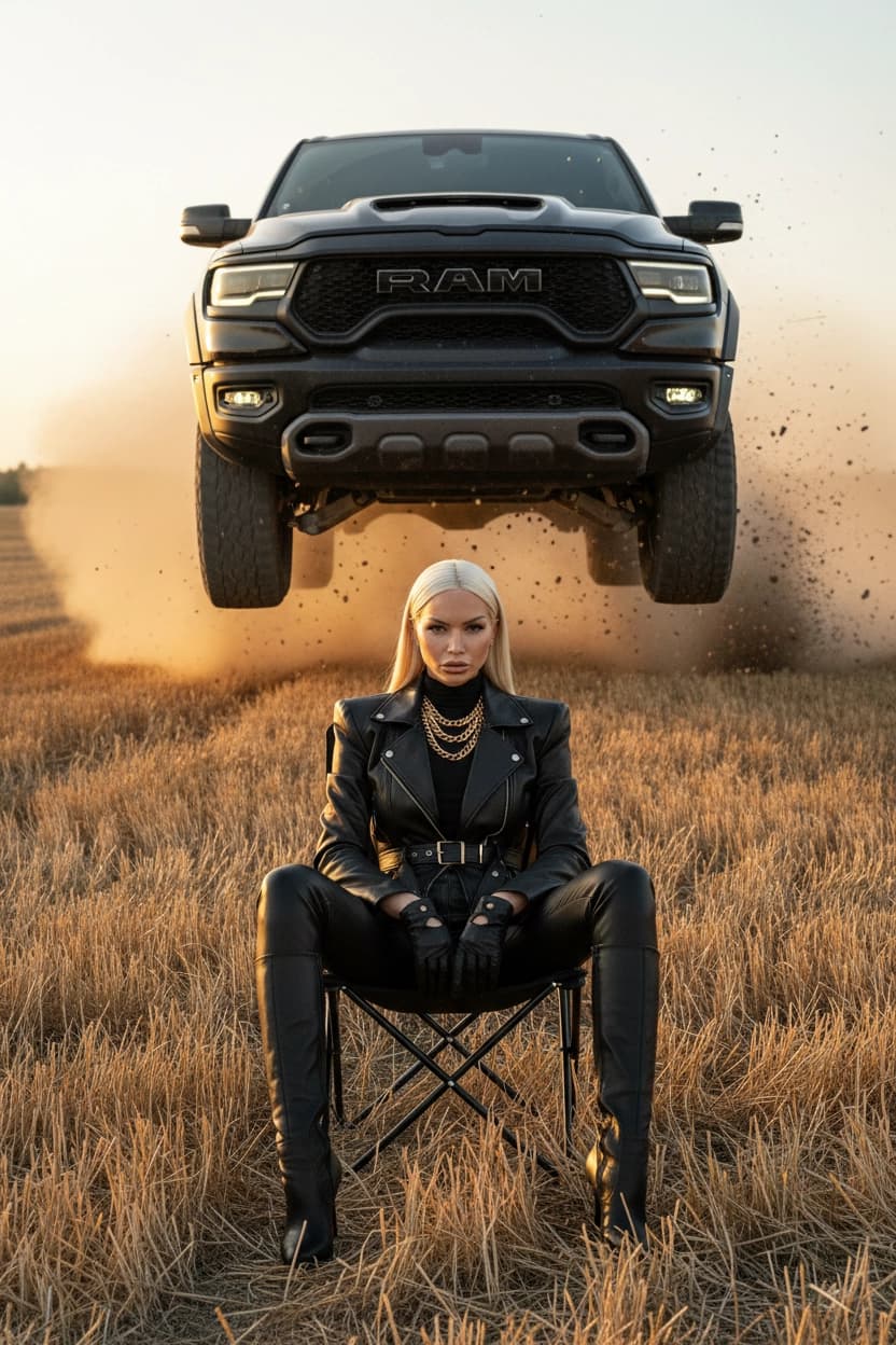 Тренд ИИ фотосессии: Вне зоны риска — пример ИИ-фото на Sorya.ru