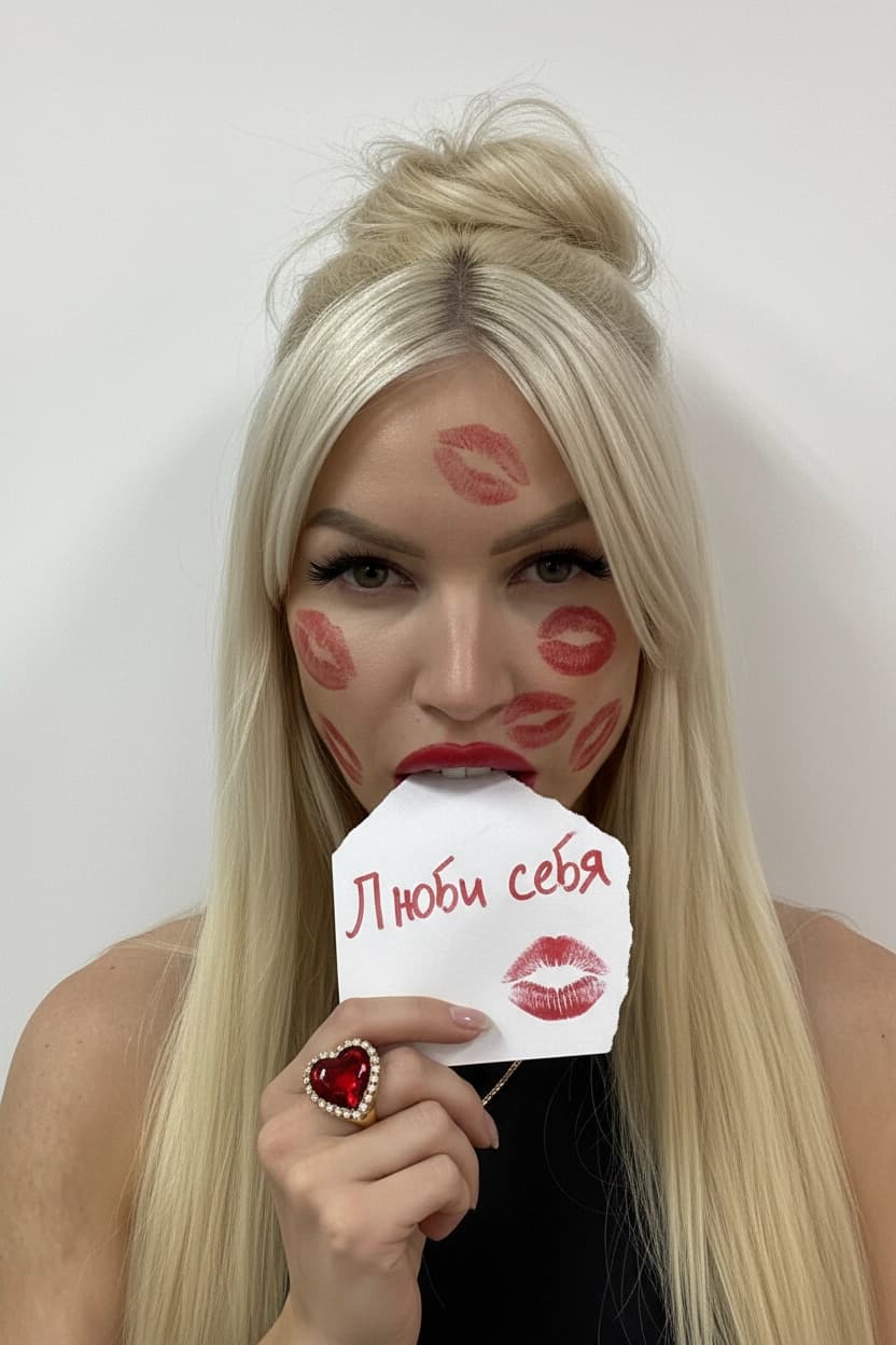 Тренд ИИ фотосессии: Зеркало самолюбования — пример ИИ-фото на Sorya.ru