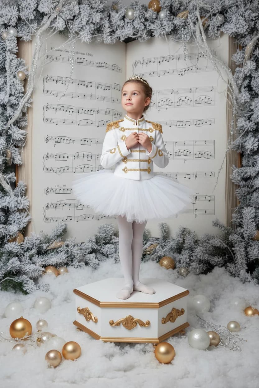 Тренд ИИ фотосессии: Рождественский щелкунчик — пример ИИ-фото на Sorya.ru