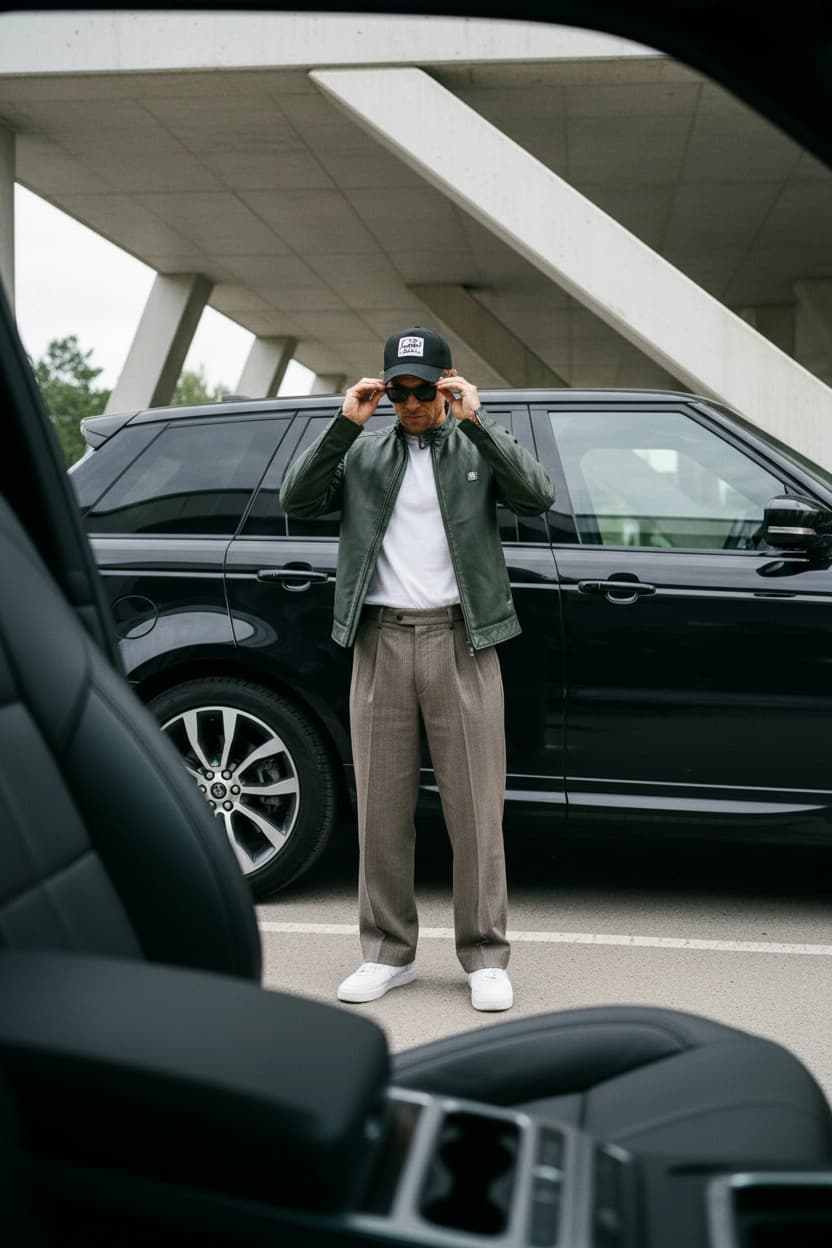 Тренд ИИ фотосессии: Архитектурный сдвиг — пример ИИ-фото на Sorya.ru