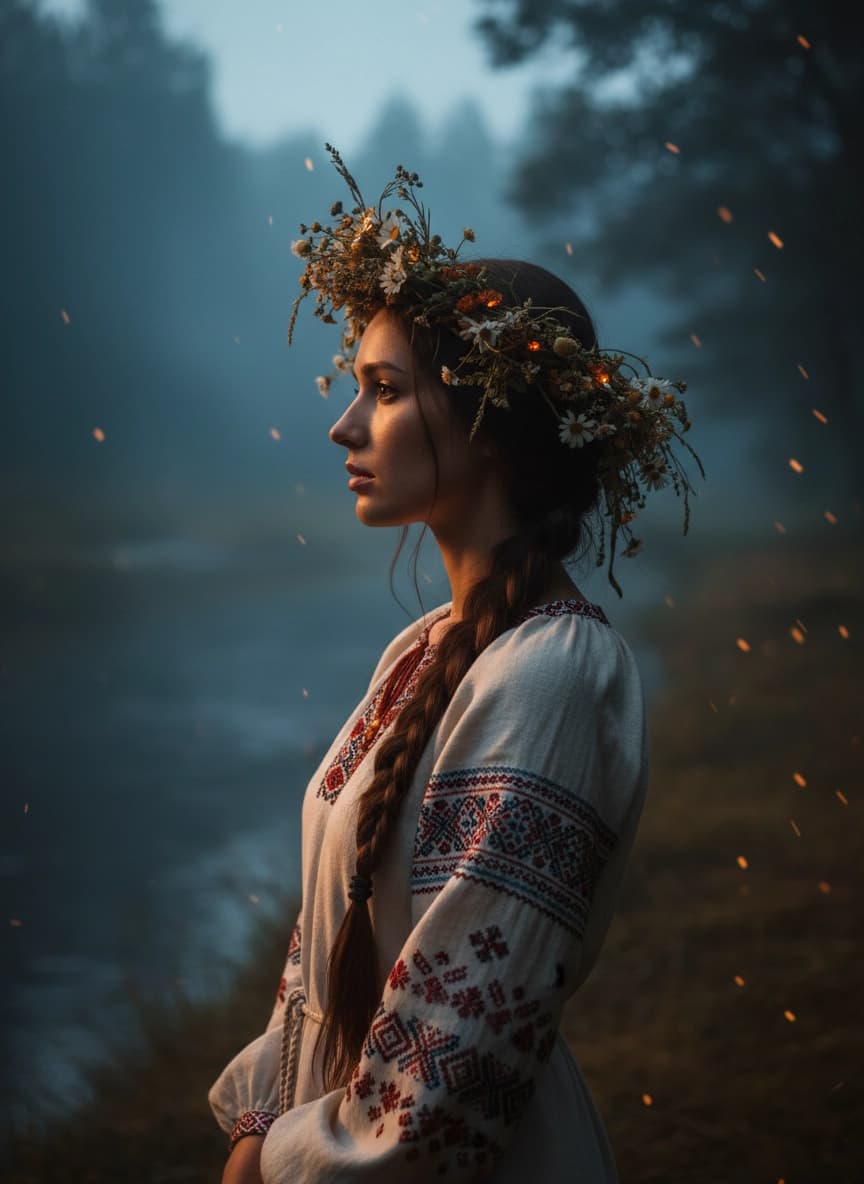 Пример портрета Фотосессия Иван Купала от нейросети Sorya
