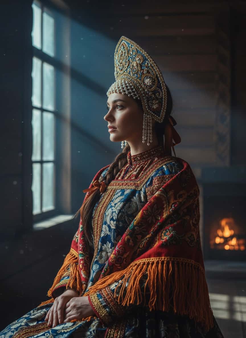 Вариант образа в стиле Фотосессия в русских народных образах — ИИ генерация фото