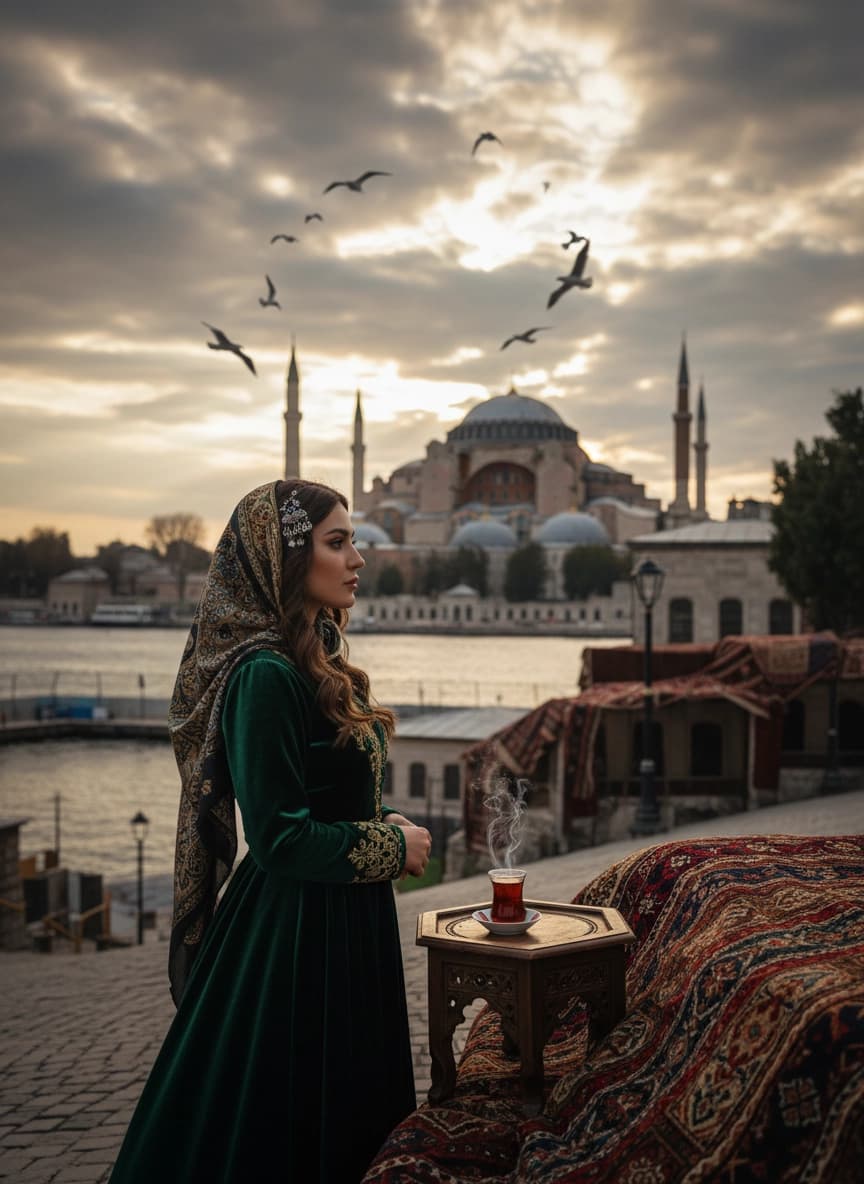 Пример портрета Фотосессия в Стамбуле от нейросети Sorya