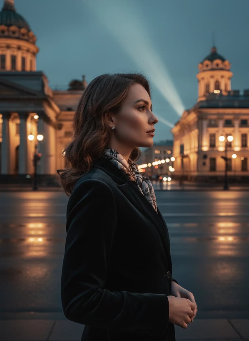 Пример портрета Фотосессия на Невском проспекте от нейросети Sorya
