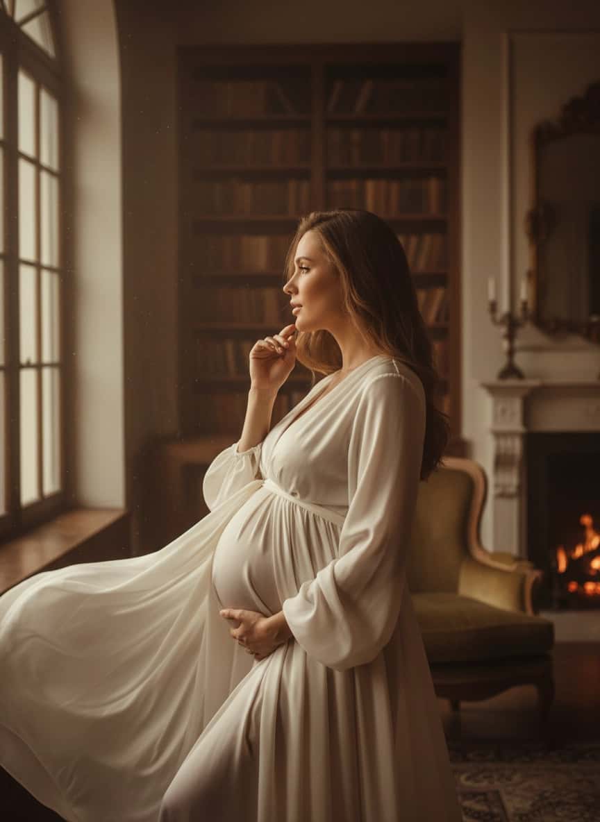 Пример портрета Фотосессия беременность от нейросети Sorya