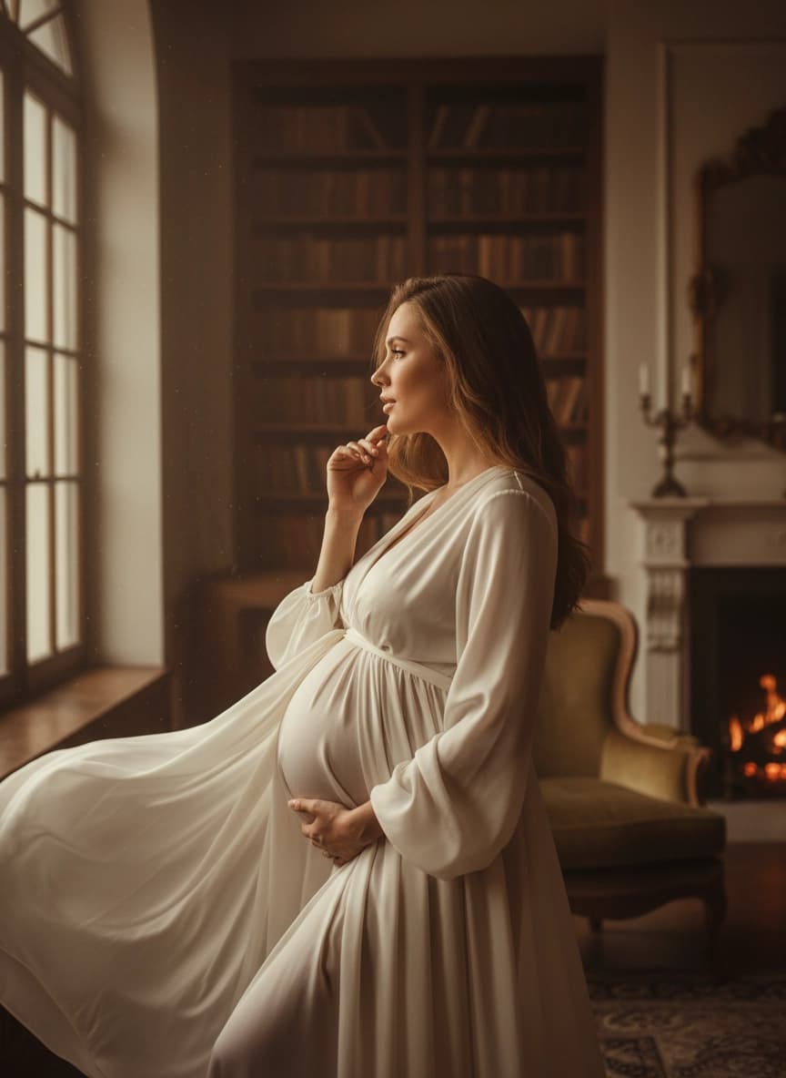 Пример портрета Фотосессия беременность от нейросети Sorya