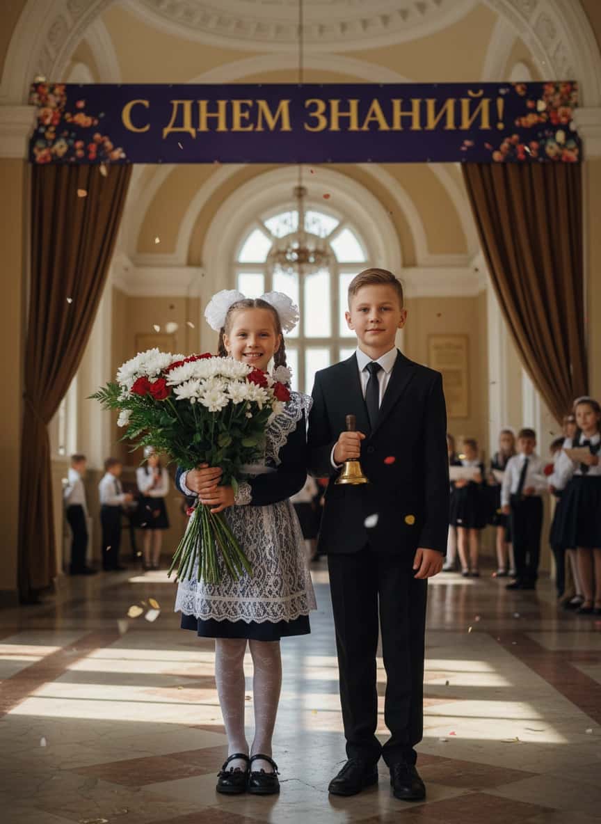 Вариант образа в стиле Фотосессия к 1 сентября — ИИ генерация фото