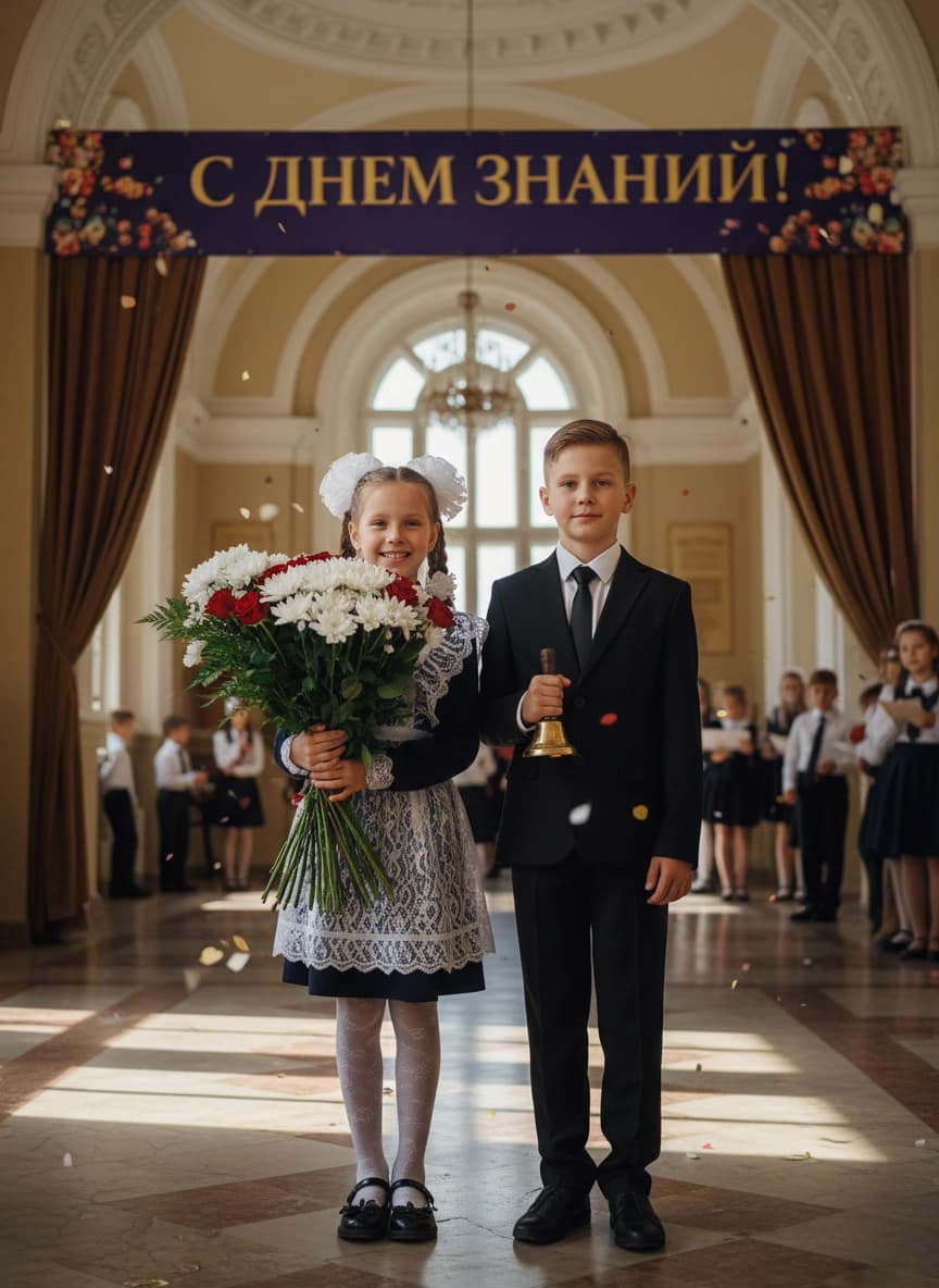 Вариант образа в стиле Фотосессия к 1 сентября — ИИ генерация фото