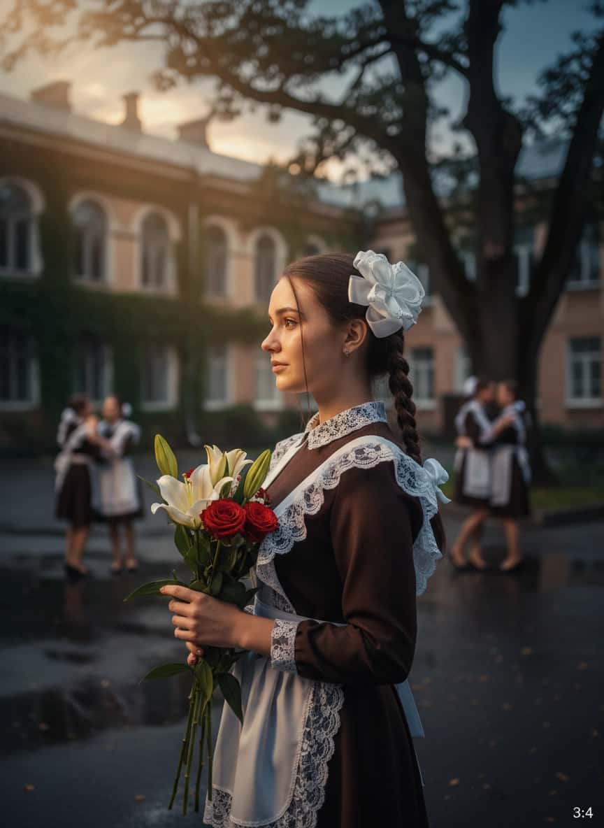 Пример портрета Фотосессия на последний звонок от нейросети Sorya