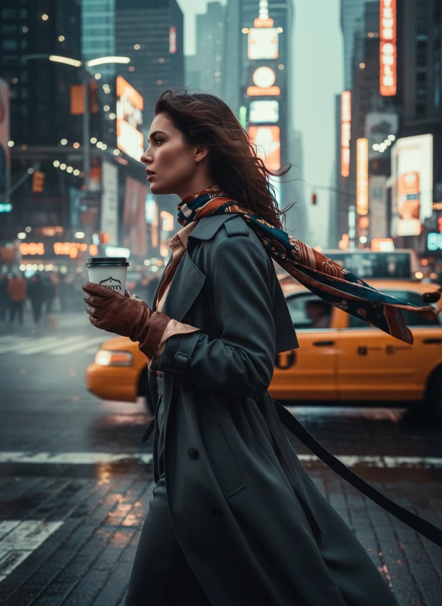Пример портрета Фотосессия в Нью-Йорке от нейросети Sorya