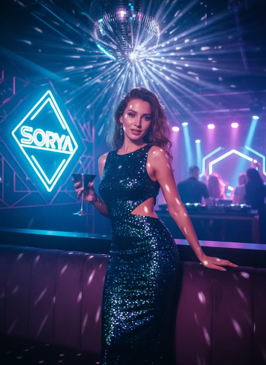 Пример ИИ фотосессии в стиле Фотосессия в клубе — создано в Sorya.ru (6)