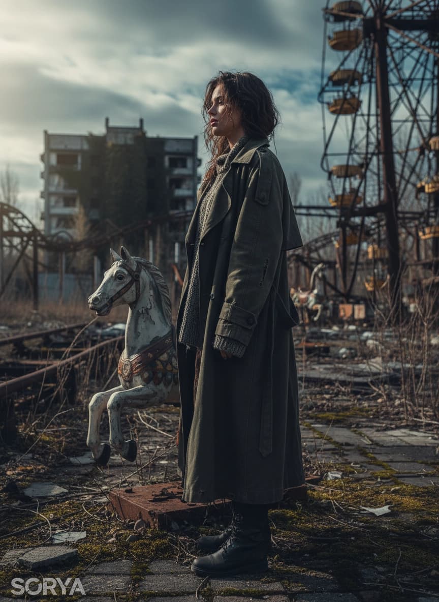 Пример портрета Фотосессия Чернобыль от нейросети Sorya