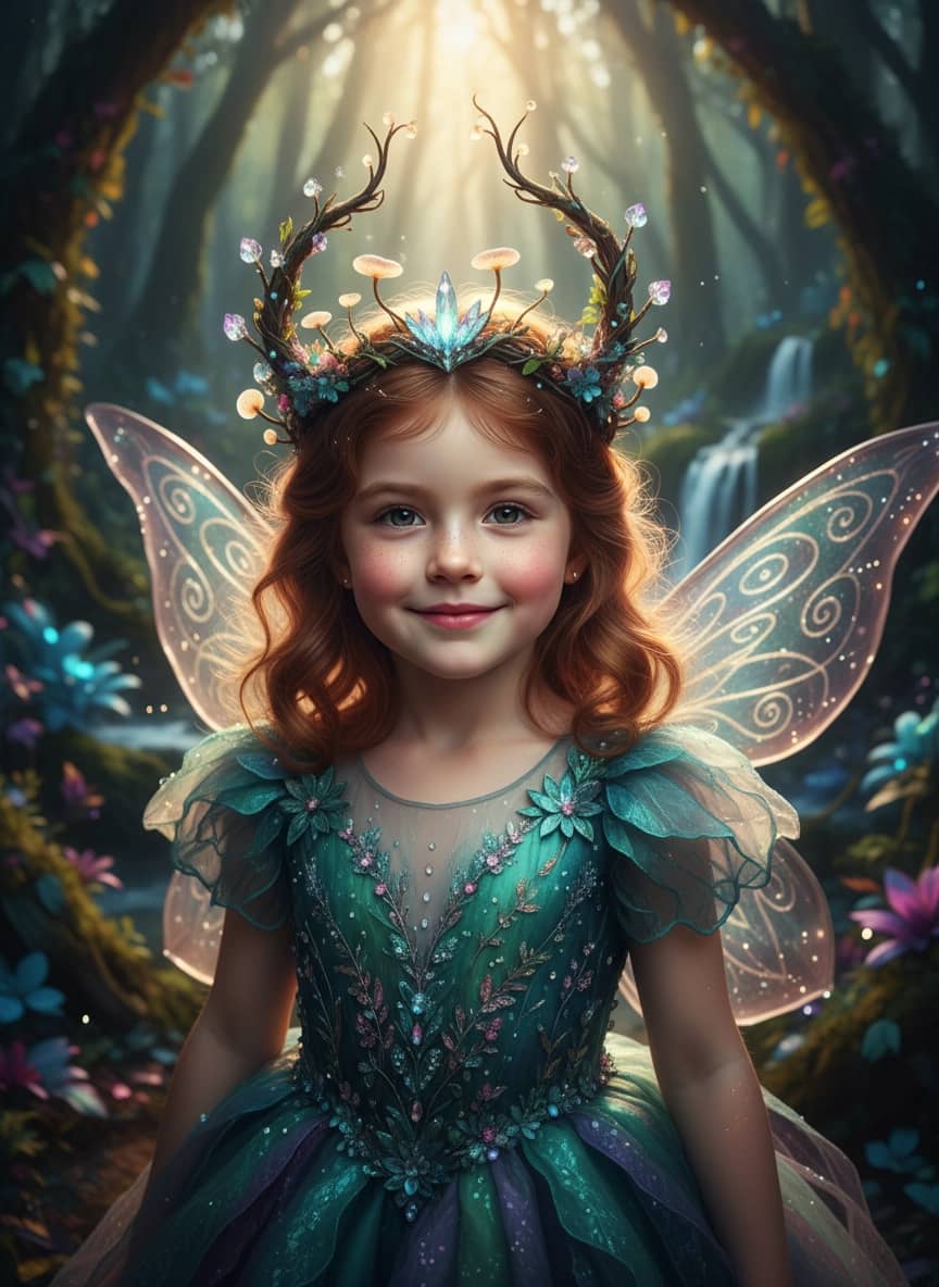 Креативная ИИ фотосессия: Детская фотосессия — пример генерации Sorya.ru