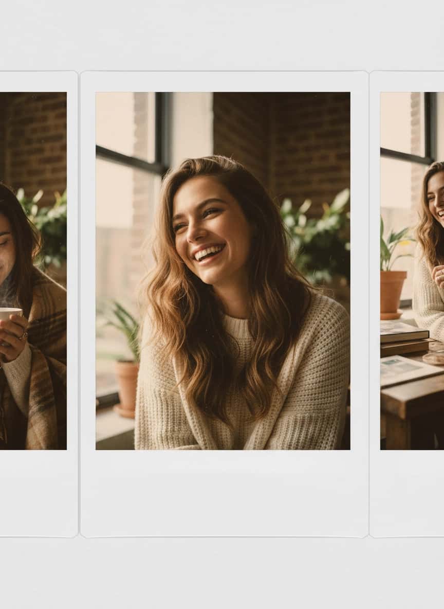 Пример портрета Фотосессия в стиле Polaroid от нейросети Sorya