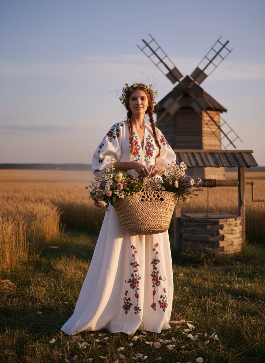 Пример ИИ фотосессии в стиле Фотосессия в деревне — создано в Sorya.ru (6)