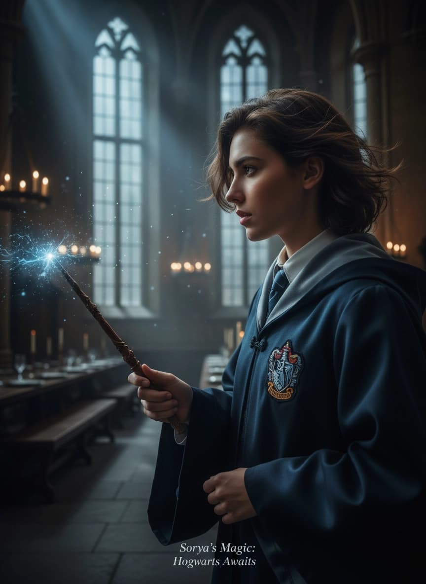 Пример портрета Фотосессия Гарри Поттер от нейросети Sorya