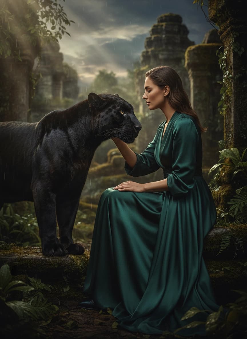 Пример портрета Фотосессия с животными от нейросети Sorya