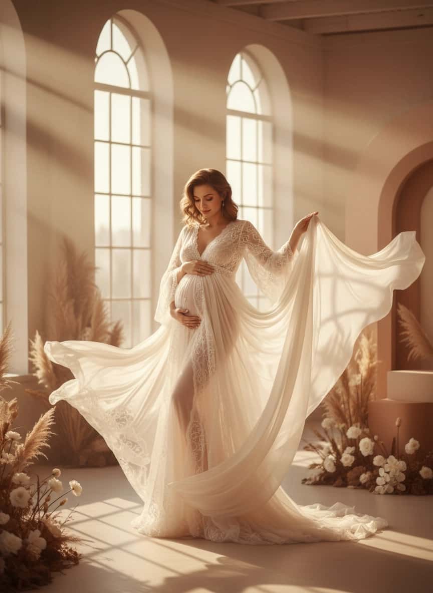 Пример ИИ фотосессии в стиле Фотосессия беременность — создано в Sorya.ru (6)