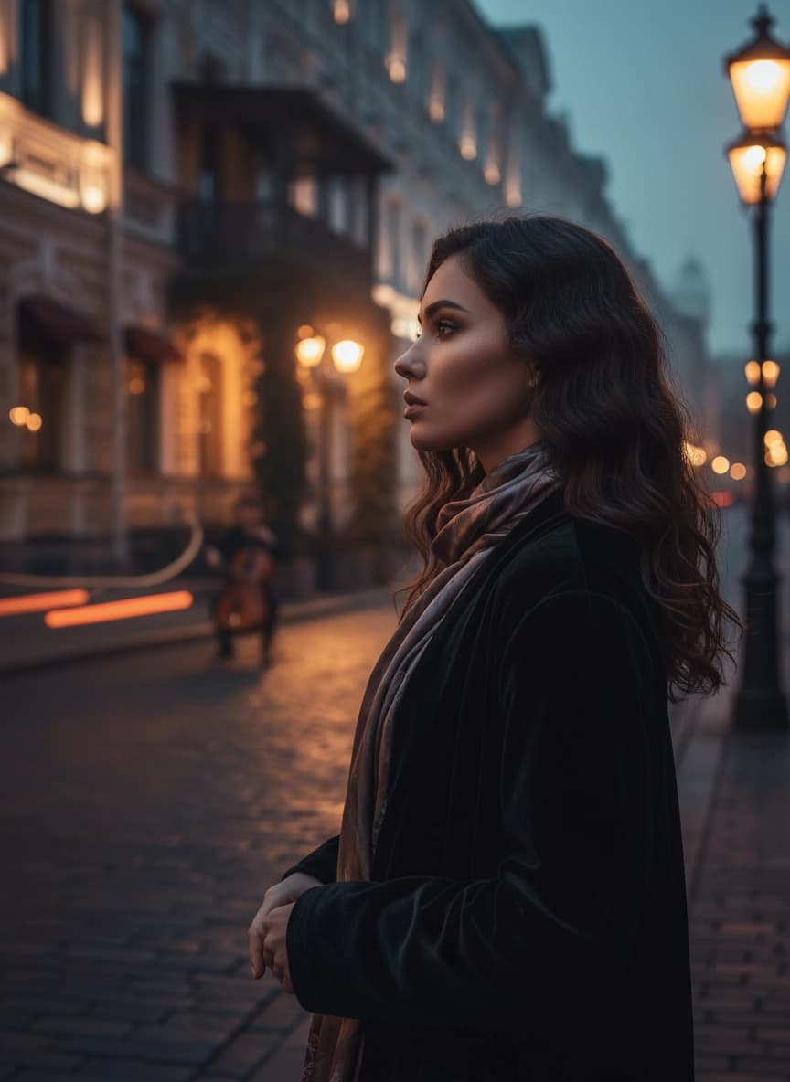 Пример портрета Фотосессия на Московском Арбате от нейросети Sorya