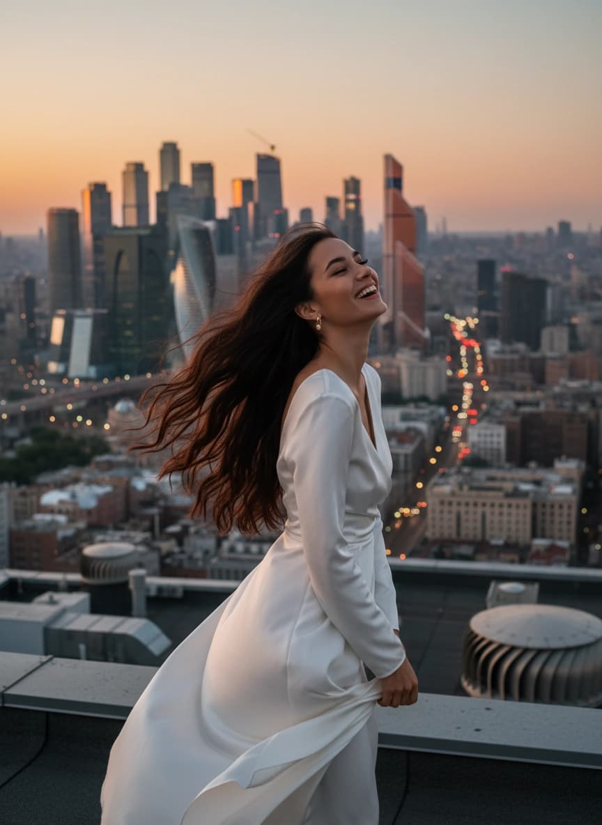 Пример ИИ фотосессии в стиле Фотосессия на крыше — создано в Sorya.ru (5)