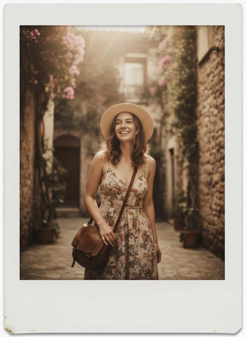 Вариант образа в стиле Фотосессия в стиле Polaroid — ИИ генерация фото