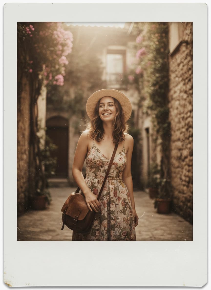 Вариант образа в стиле Фотосессия в стиле Polaroid — ИИ генерация фото