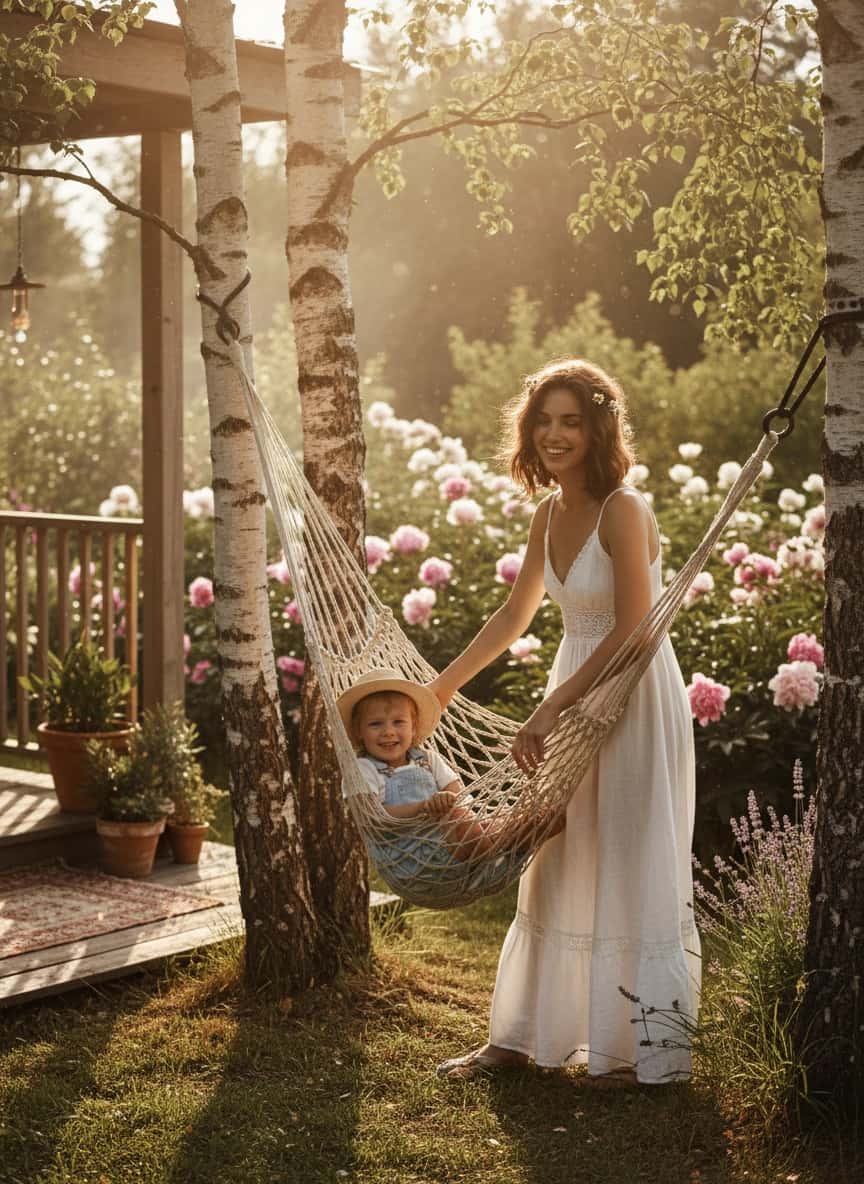 Пример ИИ фотосессии в стиле Фотосессия на даче — создано в Sorya.ru (5)